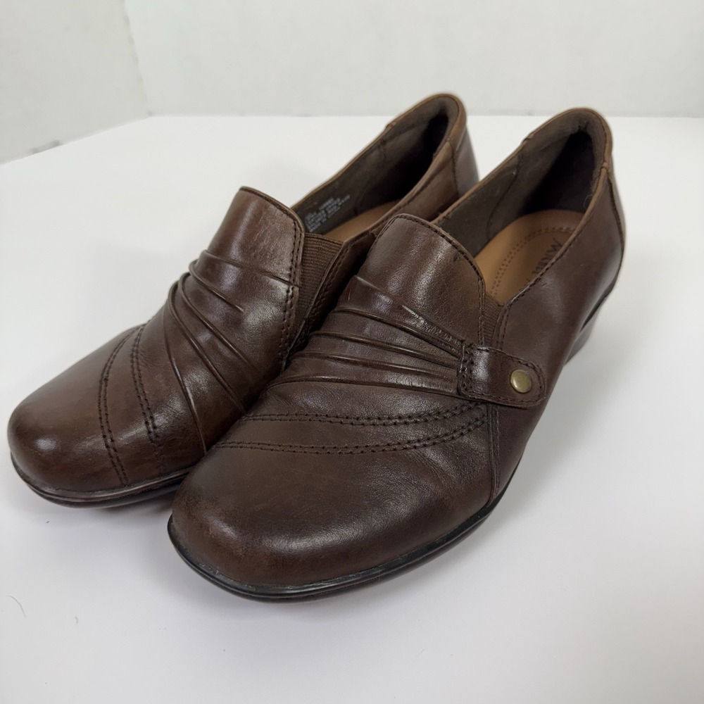 Michel M Oxfords Women's Casual Comfort US 9 M 40 Soft Brown Leather Clogs Mule